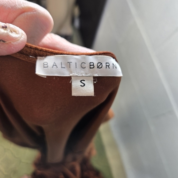 Baltic Born copper velour wrap long maxi dress - Picture 10 of 10